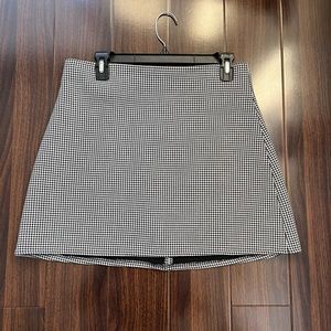 Zara houndstooth skirt